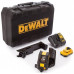 DeWALT DCE0811D1G-QW Akkus zöld keresztlézer 2x360° XR (10,8V/1x2,0Ah) Tstak