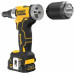 DeWALT DCF414E2GT-QW Akkumulátoros szegecshúzó gép 6.3mm (18V/2x1,7Ah) PowerStack Tstak