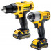 DeWALT DCK211C2-QW Fúró-csavarozó és Ütvefúró-csavar XR Li-Ion (12V/ 2x1,3Ah) TSTAK-ban