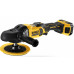 DeWALT DCM849P2-QW Akkus polírozógép 125-180 mm XR (18V/2x5,0Ah) Táska