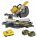 DeWALT DCS727T2-QW Szénkefe nélküli akkus gérfűrész XR FlexVolt (250mm/54V/2x6,0Ah)