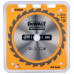 DeWALT DT1956-QZ Construction Körfűrészlap állványos fűrészekhez 250x30mm, 24 fog WZ 10°