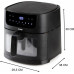 DOMO Deli-fryer légkeveréses fritőz 8 liter, fekete DO543FR