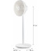 DOMO 2 az 1-ben álló ventilátor, fehér DO8156
