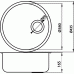 FERRO Mosogató túlfolyóval, 435x165mm, rozsdamentes acél DR43.H