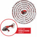 Einhell AXXIO 18/115 Q Akkumulátoros sarokcsiszoló (115mm/18V/Akku és töltő nélkül)4431150