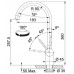 FRANKE FC 0046 Leda Neo konyhai csaptelep, rozsdamentes acél 115.0590.046