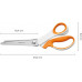 Fiskars Softgrip Cikk-cakk olló, 24,2cm 1070024