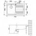 Franke Logica LLL 611/7 Rozsdamentes mosogató, 790 x 500 mm 101.0120.184