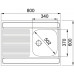 Franke Daria DSN 711 T ECO, 800x600 mm, mosogató, rozsdamentes acél 103.0205.562