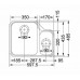 Franke Ariane ARX 160/2 Rozsdamentes mosogató, jobbos, 598 x 485 mm 122.0120.031
