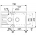 Franke Euroform EFN 651-78 Rozsdamentes mosogató, 780 x 475 mm 101.0250.587