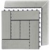 G21 WPC burkolócsempe átvezető profil, sarok, bal, Incana, 38,5 x 7,5 cm 63910069