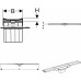 Geberit Cleanline 20 zuhanylefolyó 30-160 cm, fényes / szálcsiszolt 154.453.KS.1
