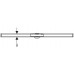 Geberit CleanLine 60 zuhanylefolyó, 30-90cm, fekete/szálcsiszolt 154.456.00.1