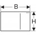 KIÁRUSÍTÁS Geberit Sigma70 nyomólap fekete üveg SIgma115.620.SJ.1 ÚJRACSOMAGOLT
