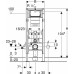 Geberit Duofix fali WC szerelőelem, 112 cm, falsík alatti öblítőtartállyal 111.350.00.5