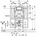 Geberit Duofix szerelőelem, 112 cm, Sigma 12 cm-es öblítőtartállyal 111.375.00.5