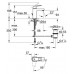 GROHE Eurocube egykaros mosdócsaptelep, S, króm 2339000E