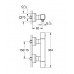 GROHE Grohtherm Cube termosztátos zuhanycsaptelep, króm 34488000