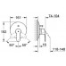 GROHE Eurostyle Cosmopolitan egykaros falba épített kádcsaptelep, króm 19506002