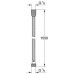 GROHE Ondus Relaxa fém zuhanygégecső, 1500 mm, bársony fekete 28143KS0