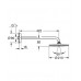 GROHE Rainshower Cosmopolitan 210 fejzuhany szett, hold fehér/króm 26171LS0