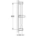 GROHE Tempesta Rustic zuhanyrúd, 600 mm, króm 27519000