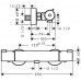 HANSGROHE Ecostat 1001 CL termosztátos zuhanycsaptelep 13211000