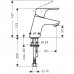 HANSGROHE Focus E2 egykaros mosdócsaptelep 70 Push-Open lefolyószettel, króm 31604000