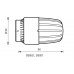 HERZ "Herzcules" termosztátfej, M 28 x 1,5 1986010