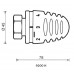 HERZ Design "Mini" termosztátfej teljes elzárással, M 30 x 1,5 1920038