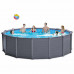 INTEX Graphite Panel Pool Set Medence homokszűrővel  478 x 124 cm , 28382GN