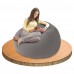 INTEX Beanless Bag Chair felfújható szürke fotel, 107 x 104 x 69 cm 68579NP
