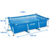 KIÁRUSÍTÁS INTEX Rectangular Frame Pool medence,260 x160 x 65 cm 28271NP SÉRÜLT CSOMAGOLÁS