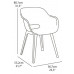 KETER AKOLA Műanyag kerti szék, 57 x 55 x 80cm, cappuccino