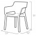 KETER ELISA műanyag kerti szék, grafit 246189 (17209499)