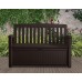 KETER PATIO BENCH műanyag kerti pad/tároló 227L, barna 253820 (17202690)