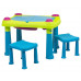 KIÁRUSÍTÁS KETER CREATIVE PLAY TABLE játszó asztal két székkel 231593 SÉRÜLT CSOMAGOLÁS