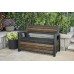 KETER DECO GARDEN BENCH 227L Kerti pad/tároló, 133 x 61 x 89 cm, dió (17213853) 261839