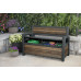 KETER DECO GARDEN BENCH 227L Kerti pad/tároló, 133 x 61 x 89 cm, dió (17213853) 261839