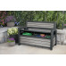 KETER DECO GARDEN BENCH 227L Kerti pad/tároló, 133x61x89 cm, sötétszürke (17213853) 261848