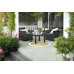KETER EMMA Balcony műrattan kerti bútor szett Chicago asztallal, grafit 246123 (17209482)