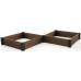 KETER VISTA MODULAR DUO Emelt ágyás, 121,5 x 121,5 x 27 cm (2x), barna (17210708) 252531