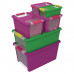 KIS BI BOX XS 3L 26,5x16x10cm kék/átlátszó