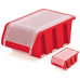 KISTENBERG TRUCK PLUS tárolódoboz tetővel, 49 x 29,8 x 21 cm, piros KTR50F-3020
