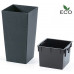 Prosperplast URBI SQUARE ECO Virágcserép 40cm, antracit DURS400W-S433