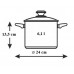 LAMART LTSS2413 Prestige fazék fedővel, 6,1l 42000344