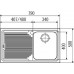 Franke Logica LLL 611/2 Rozsdamentes mosogató, 790 x 500 mm 101.0120.183