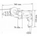 Makita HP2051HJ Ütvefúrógép (13mm/720W) Makpac